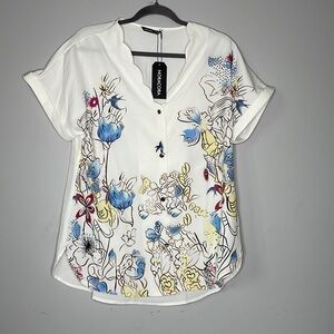Nora Cora Short Sleeve Blouse